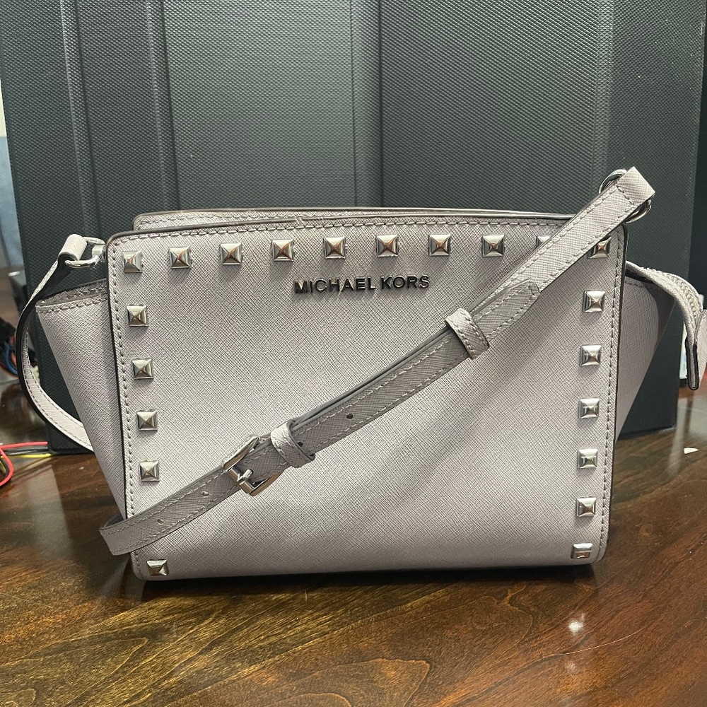 Michael Kors studded crossbody purse